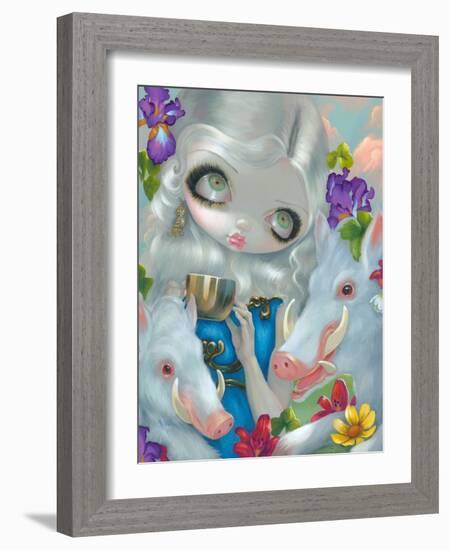 Circe and the Swine-Jasmine Becket-Griffith-Framed Art Print