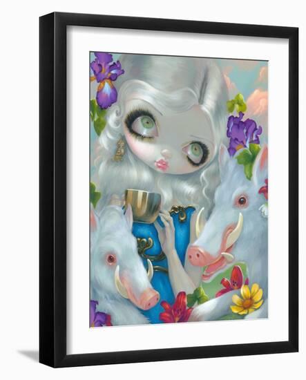 Circe and the Swine-Jasmine Becket-Griffith-Framed Art Print