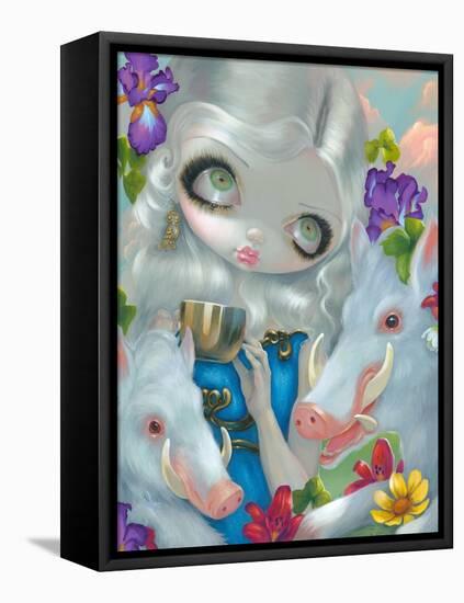 Circe and the Swine-Jasmine Becket-Griffith-Framed Stretched Canvas