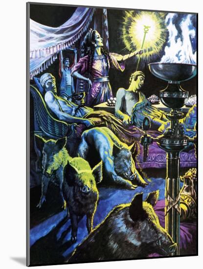 Circe Changing the Sailors into Pigs-Payne-Mounted Giclee Print