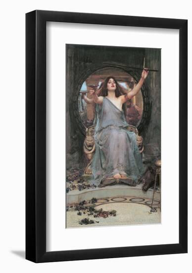 Circe Offering the Cup to Odusseus-J^W^ Waterhouse-Framed Art Print