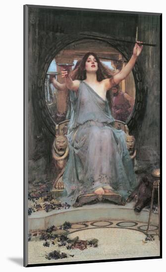 Circe Offering the Cup to Odusseus-J^W^ Waterhouse-Mounted Art Print