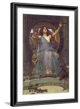 Circe Offering the Cup to Ulysses, 1891-John William Waterhouse-Framed Giclee Print