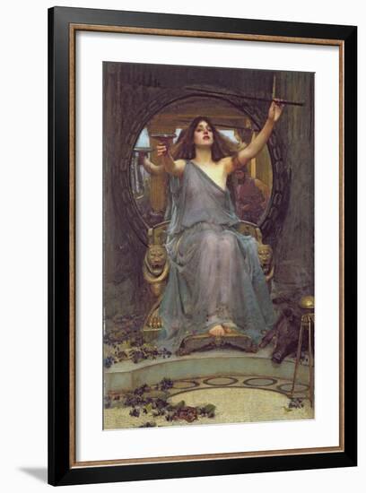 Circe Offering the Cup to Ulysses, 1891-John William Waterhouse-Framed Giclee Print