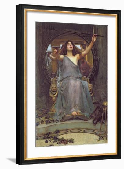 Circe Offering the Cup to Ulysses, 1891-John William Waterhouse-Framed Giclee Print