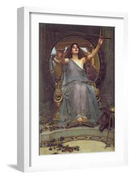 Circe Offering the Cup to Ulysses, 1891-John William Waterhouse-Framed Giclee Print