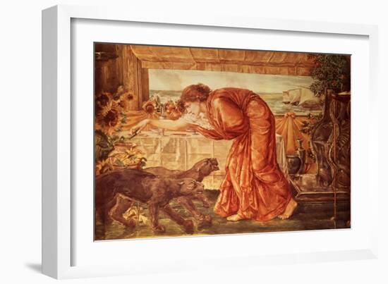 Circe Pouring Poison into a Vase and Awaiting the Arrival of Ulysses-Edward Burne-Jones-Framed Giclee Print