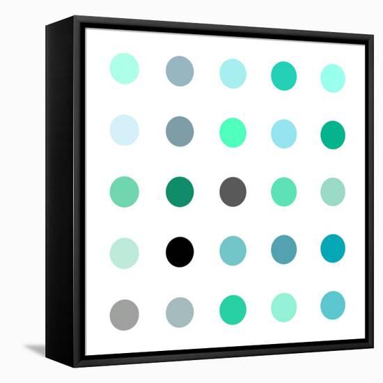 Circle Five Green-Karl Langdon-Framed Stretched Canvas