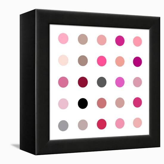Circle Five Pink Blush-Karl Langdon-Framed Stretched Canvas
