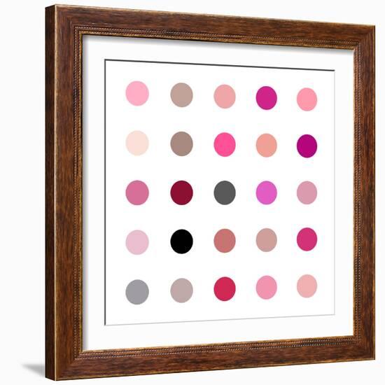 Circle Five Pink Blush-Karl Langdon-Framed Art Print