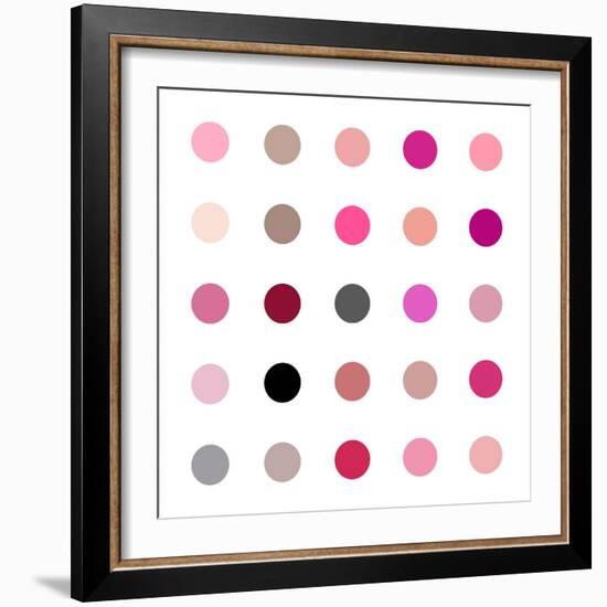 Circle Five Pink Blush-Karl Langdon-Framed Art Print