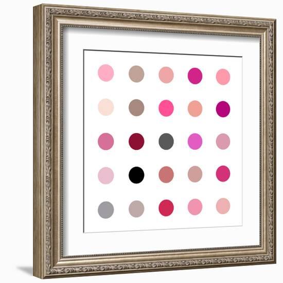 Circle Five Pink Blush-Karl Langdon-Framed Art Print