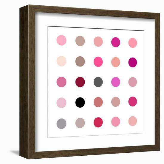 Circle Five Pink Blush-Karl Langdon-Framed Art Print