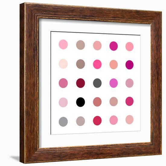 Circle Five Pink Blush-Karl Langdon-Framed Art Print