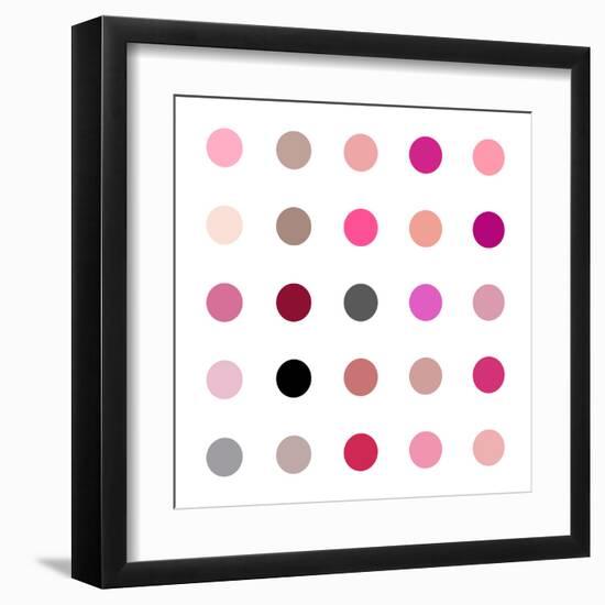 Circle Five Pink Blush-Karl Langdon-Framed Art Print