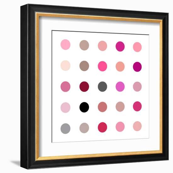 Circle Five Pink Blush-Karl Langdon-Framed Art Print