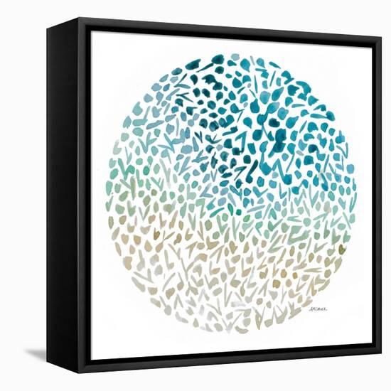 Circle Garden I-Ann Marie Coolick-Framed Stretched Canvas