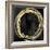 Circle Gold on Black I-Natalie Harris-Framed Premium Giclee Print
