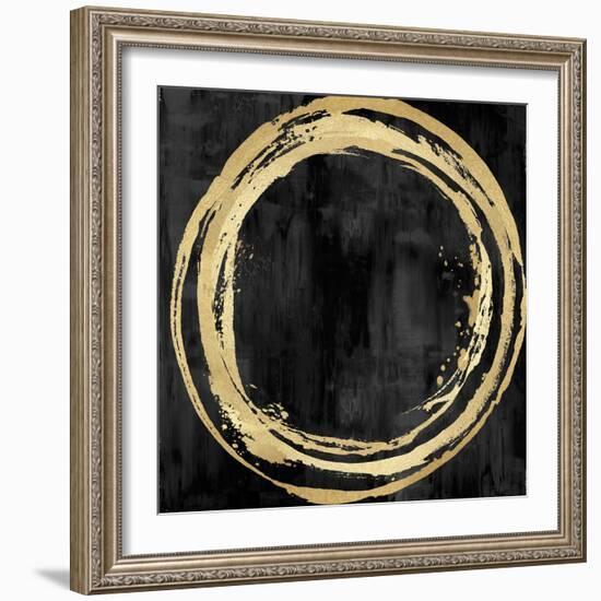 Circle Gold on Black I-Natalie Harris-Framed Premium Giclee Print