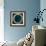 Circle Gold on Teal I-Natalie Harris-Framed Art Print displayed on a wall