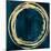 Circle Gold on Teal I-Natalie Harris-Mounted Art Print