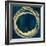 Circle Gold on Teal II-Natalie Harris-Framed Art Print