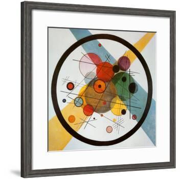 Circle in a Circle-Wassily Kandinsky-Framed Art Print