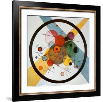 Circle in a Circle-Wassily Kandinsky-Framed Art Print