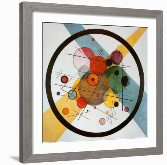 Circle in a Circle-Wassily Kandinsky-Framed Art Print