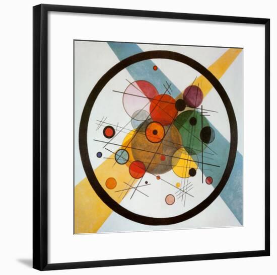 Circle in a Circle-Wassily Kandinsky-Framed Art Print