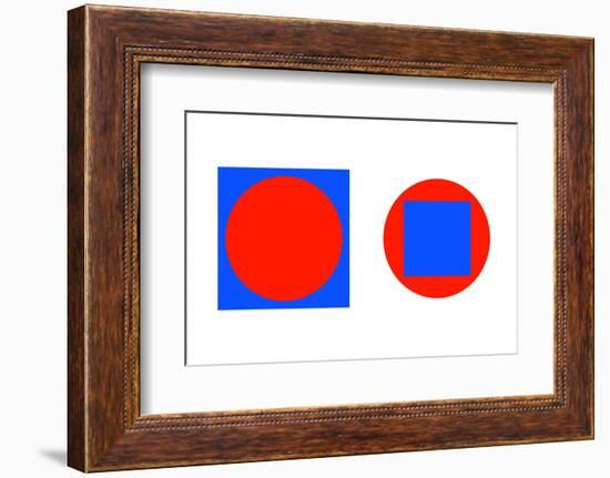 Circle In a Square Illusion-Science Photo Library-Framed Photographic Print