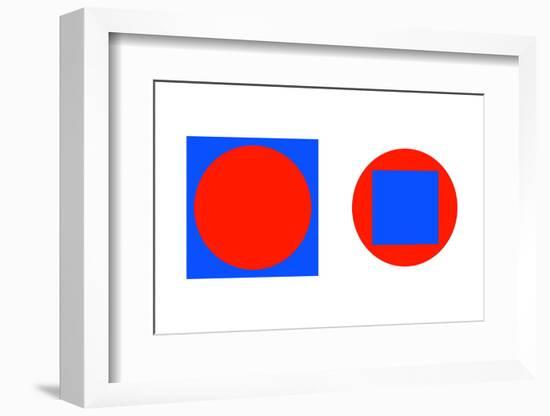 Circle In a Square Illusion-Science Photo Library-Framed Photographic Print