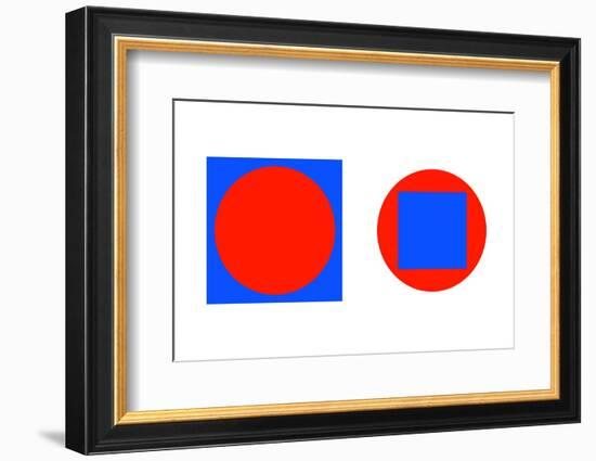 Circle In a Square Illusion-Science Photo Library-Framed Photographic Print