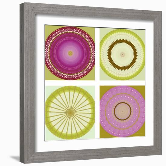 Circle Love Collage-Herb Dickinson-Framed Photographic Print