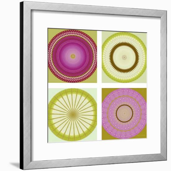 Circle Love Collage-Herb Dickinson-Framed Photographic Print