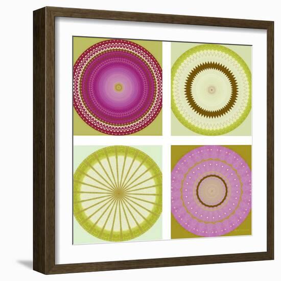 Circle Love Collage-Herb Dickinson-Framed Photographic Print