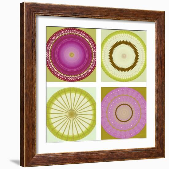 Circle Love Collage-Herb Dickinson-Framed Photographic Print