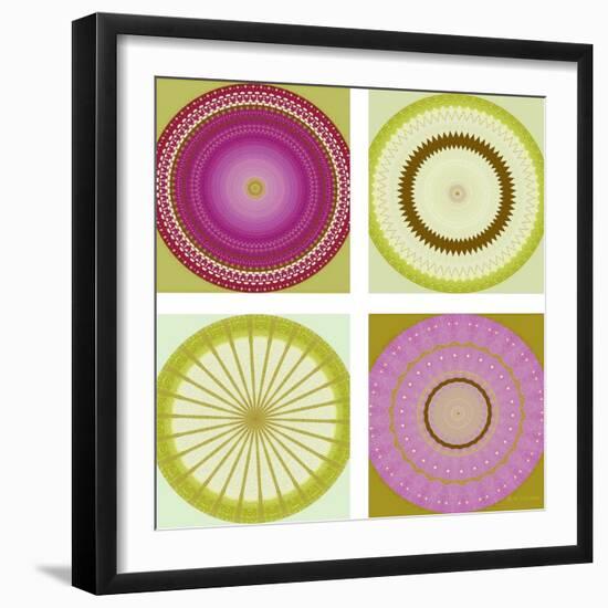 Circle Love Collage-Herb Dickinson-Framed Photographic Print