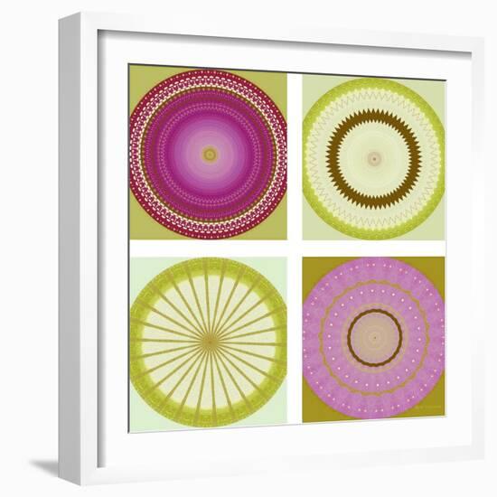 Circle Love Collage-Herb Dickinson-Framed Photographic Print