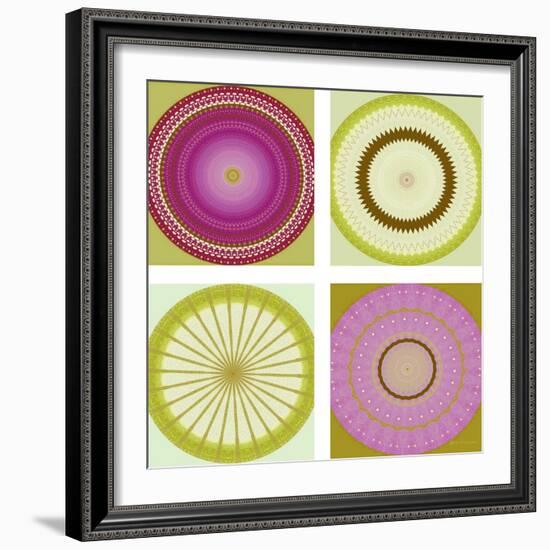 Circle Love Collage-Herb Dickinson-Framed Photographic Print