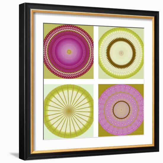 Circle Love Collage-Herb Dickinson-Framed Photographic Print