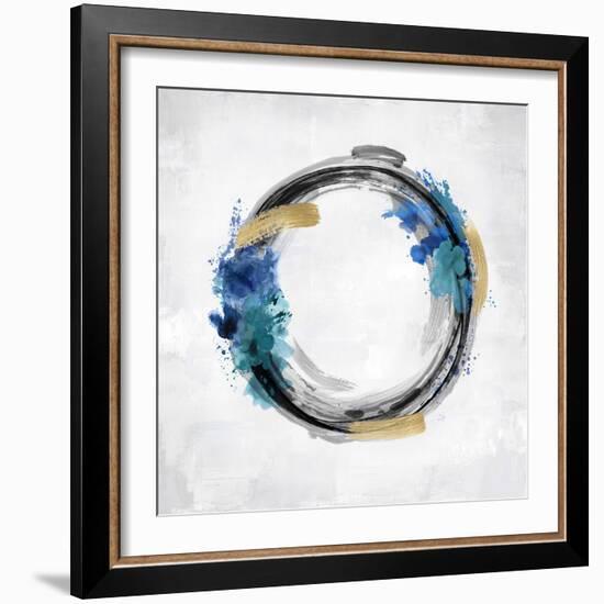 Circle Motion Blue I-Natalie Harris-Framed Art Print