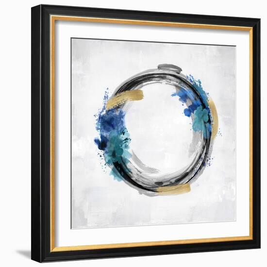 Circle Motion Blue I-Natalie Harris-Framed Art Print