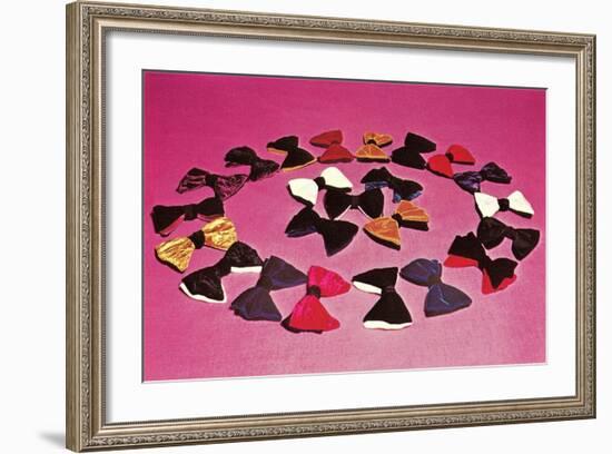 Circle of Bows-null-Framed Art Print