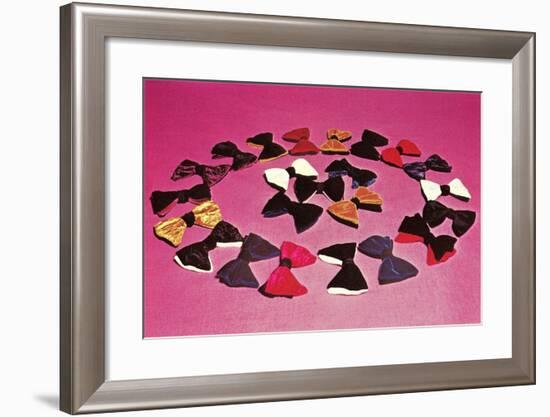 Circle of Bows-null-Framed Art Print