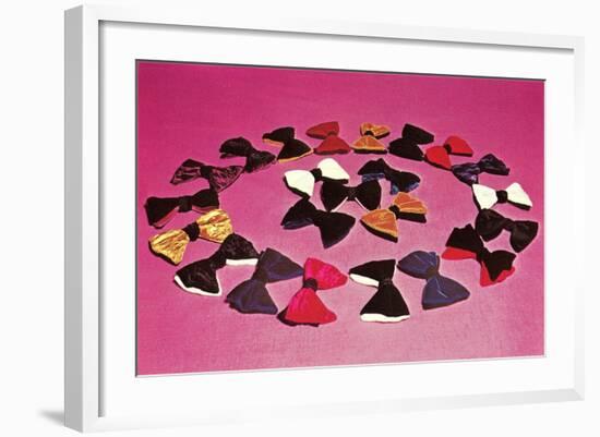 Circle of Bows-null-Framed Art Print