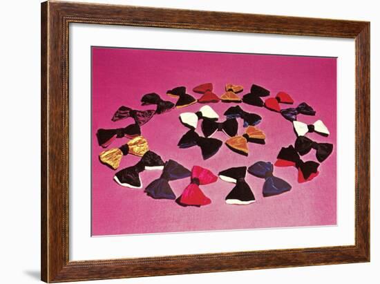 Circle of Bows-null-Framed Art Print