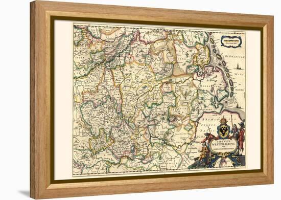 Circle Of Westphalia, Or Lower Germany-Willem Janszoon Blaeu-Framed Stretched Canvas