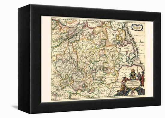 Circle Of Westphalia, Or Lower Germany-Willem Janszoon Blaeu-Framed Stretched Canvas