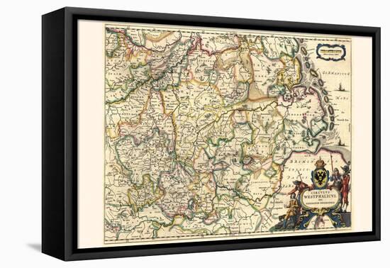 Circle Of Westphalia, Or Lower Germany-Willem Janszoon Blaeu-Framed Stretched Canvas